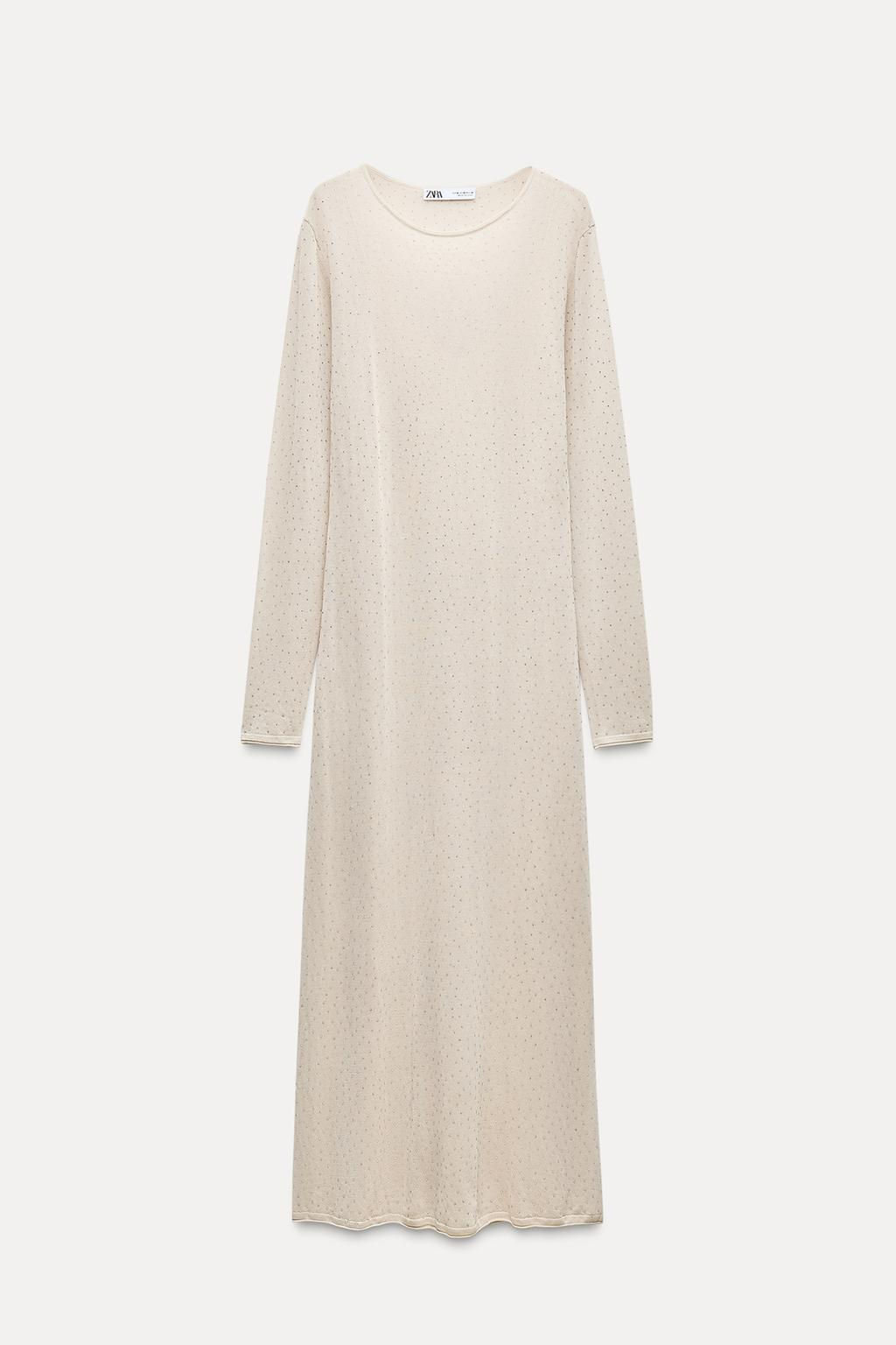 LONG SPARKLY KNIT DRESS - Zara фото 8