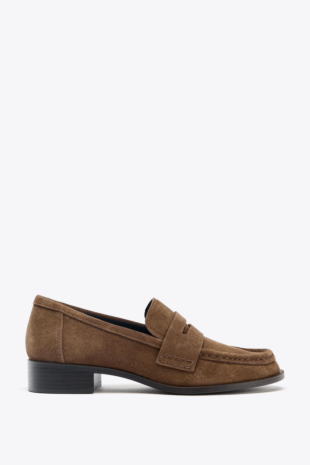 SPLIT SUEDE PENNY LOAFERS - Zara фото 3