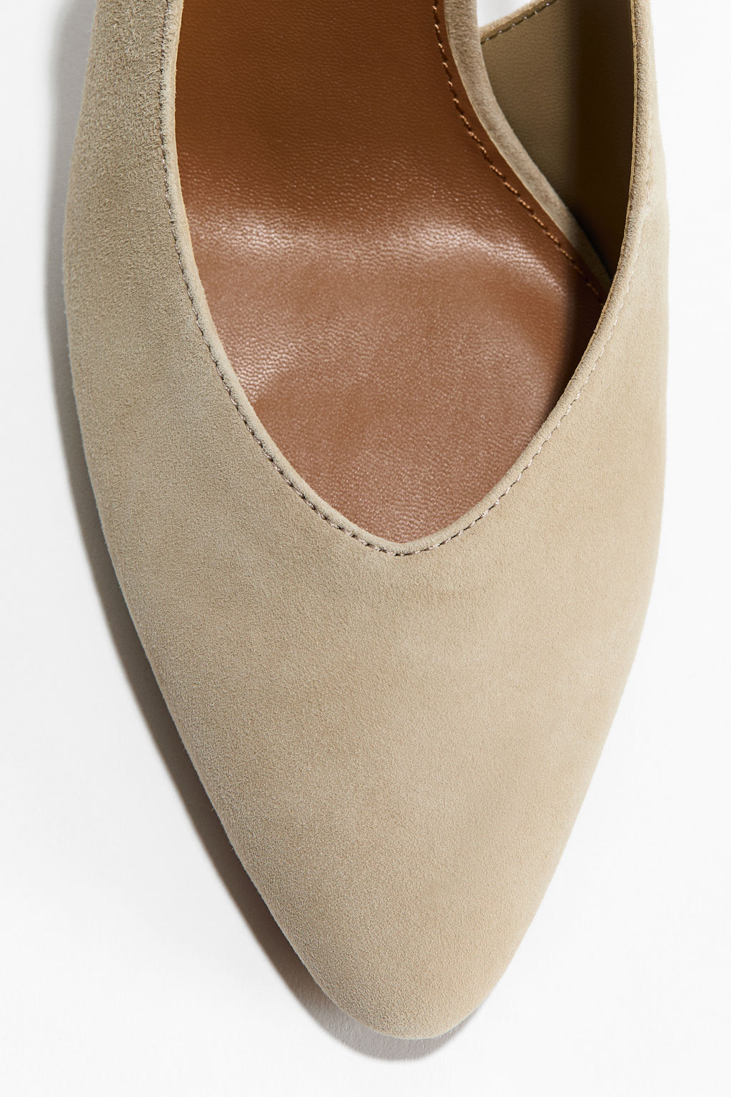 Stiletto-heeled suede slingbacks - H&m фото 4