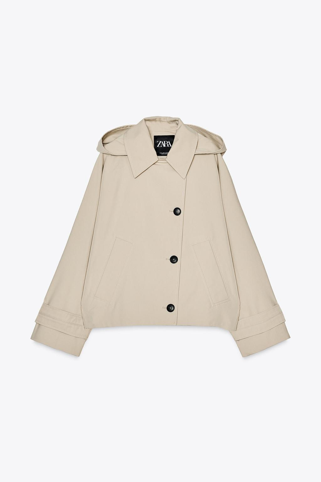ZW COLLECTION WATER-REPELLENT TRENCH COAT - Zara фото 5