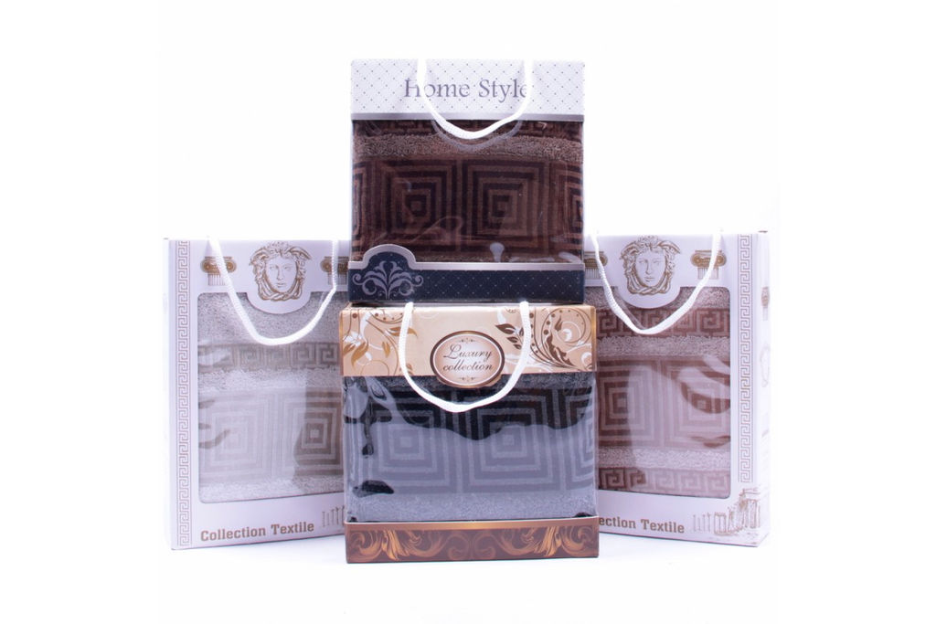 Набор полотенце махровое 962 в коробке Л