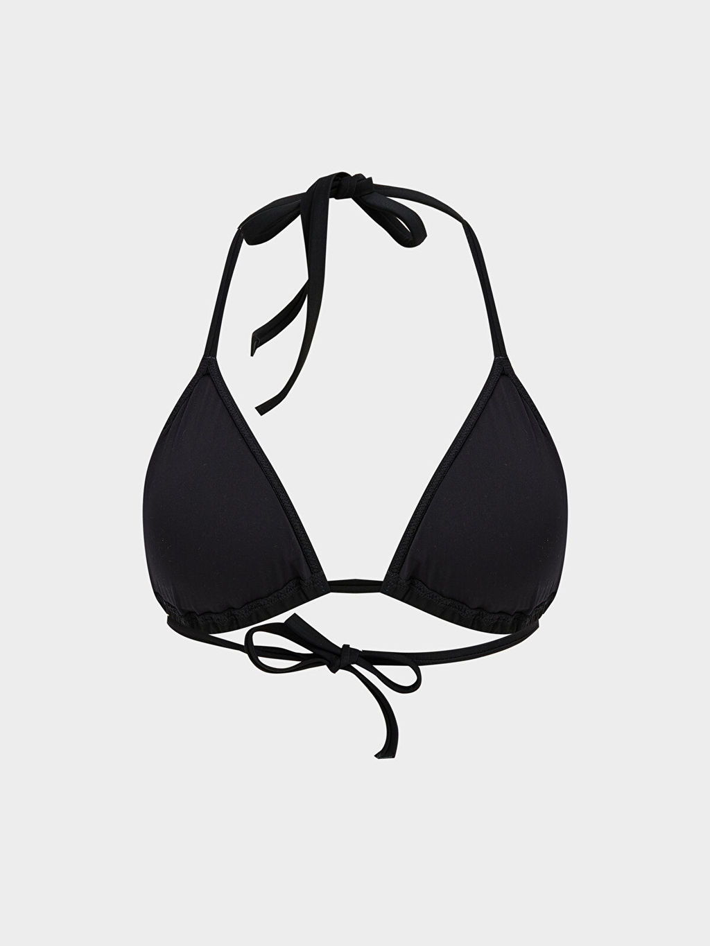 LC Waikiki Siyah Duz C?kabilir Pedli Kad?n Bikini Ust