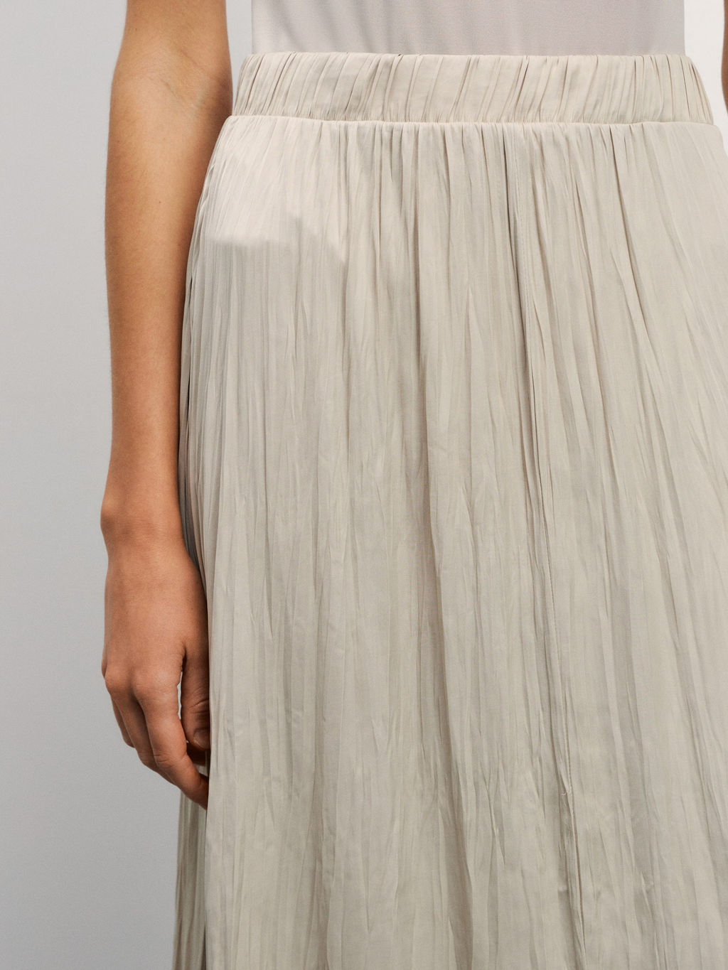 Плиссированная юбка макси / Zarina  фото 6