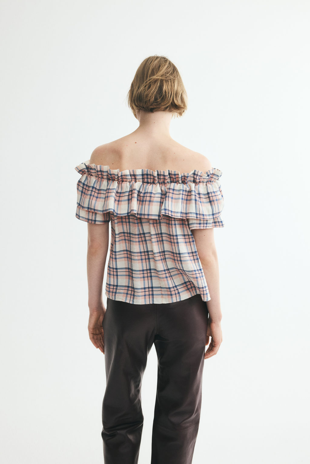 Top off-the-shoulder con volante - H&m фото 5