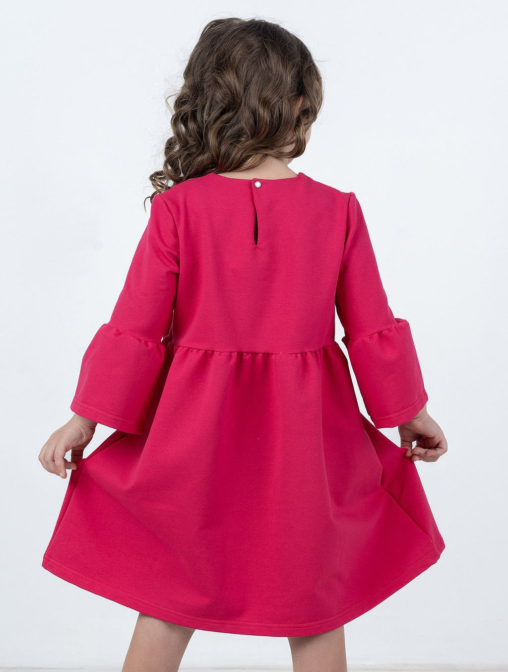 Платье Леди, цвет Фуксия(прайм), 78% х/б 16% пэ 6% лайкра - 5+ фото 2