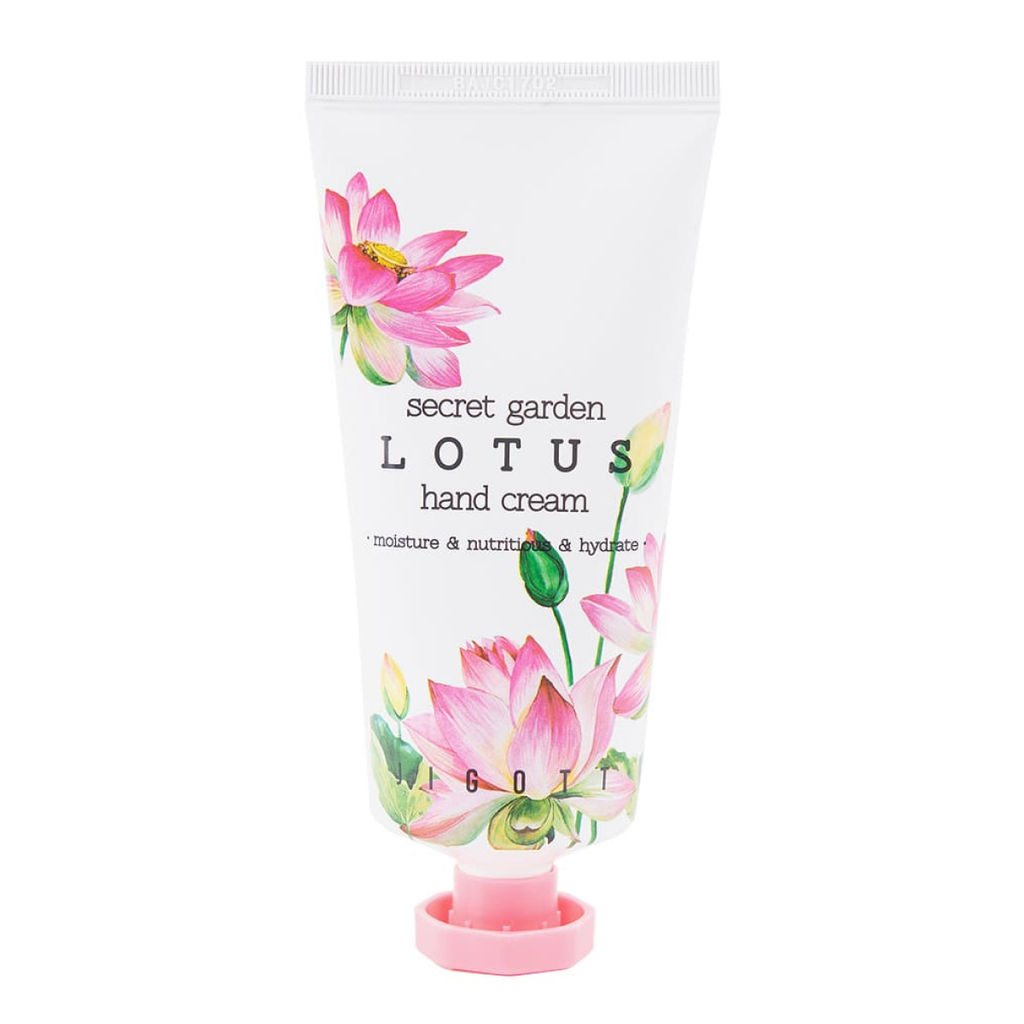 Jigott Крем для рук с экстрактом лотоса / Secret Garden Lotus Hand Cream, 100 мл