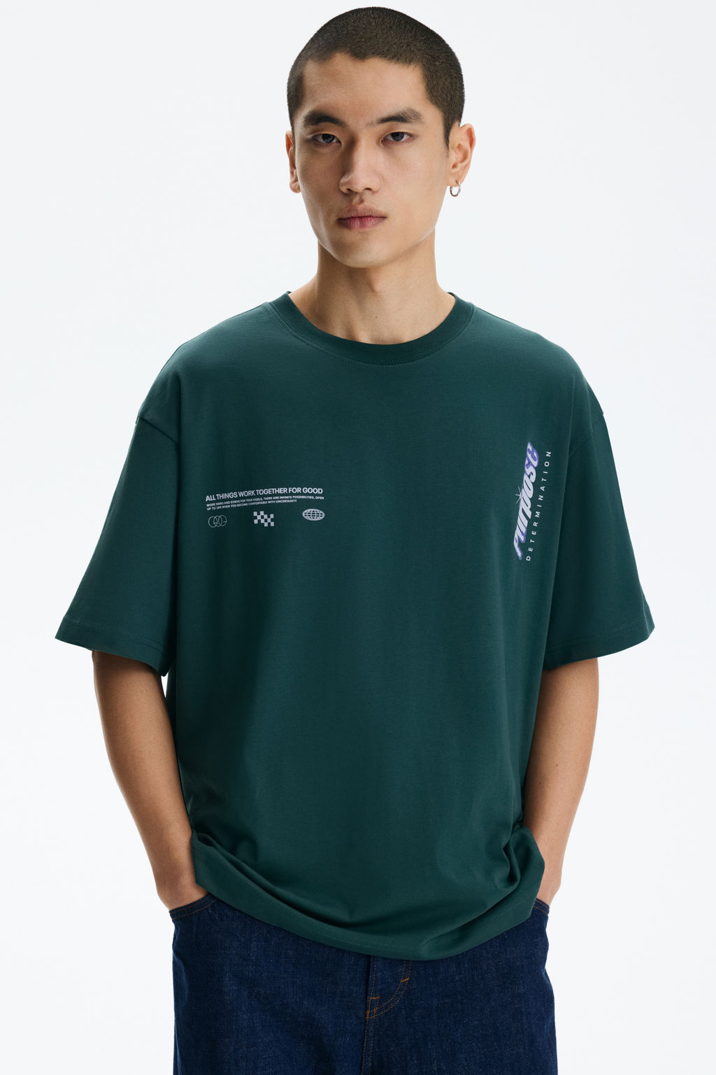 Camiseta estampada Relaxed Fit - H&m фото 5