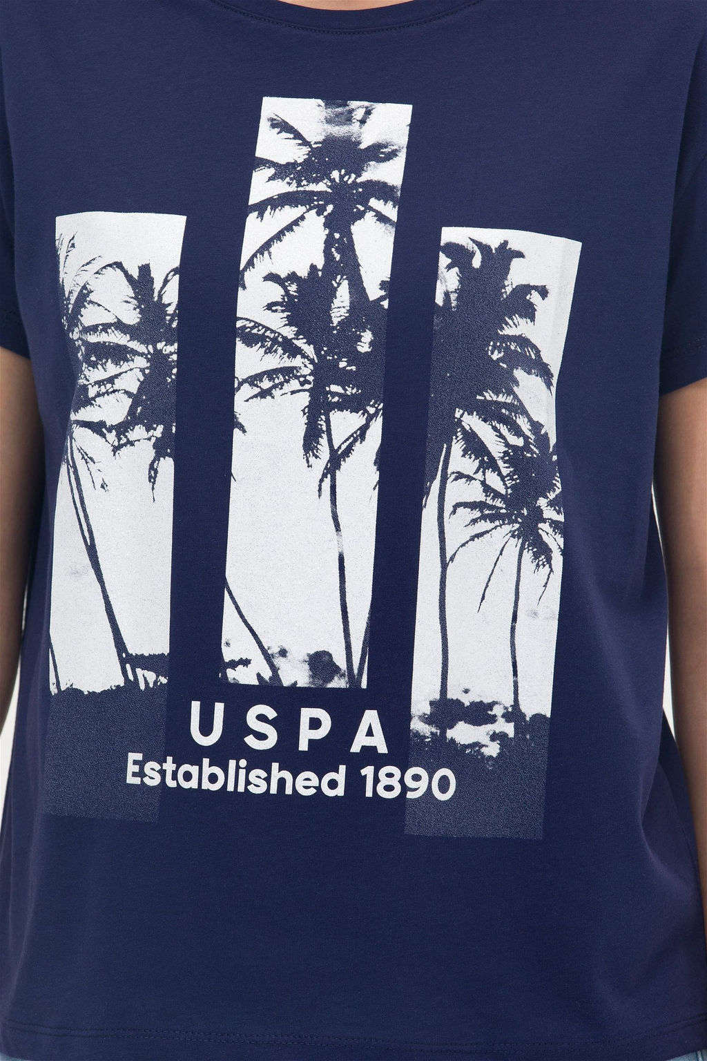 Женская темно-синяя футболка - U.s. polo assn фото 14