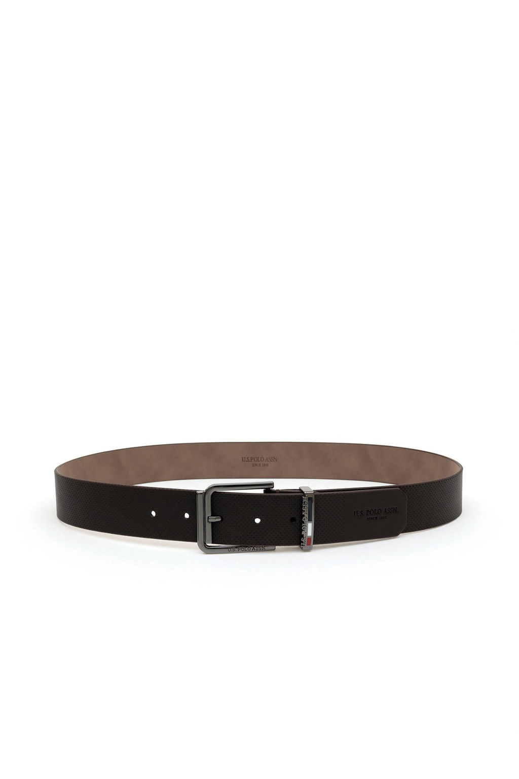 Мужской коричневый пояс - U.s. polo assn фото 2