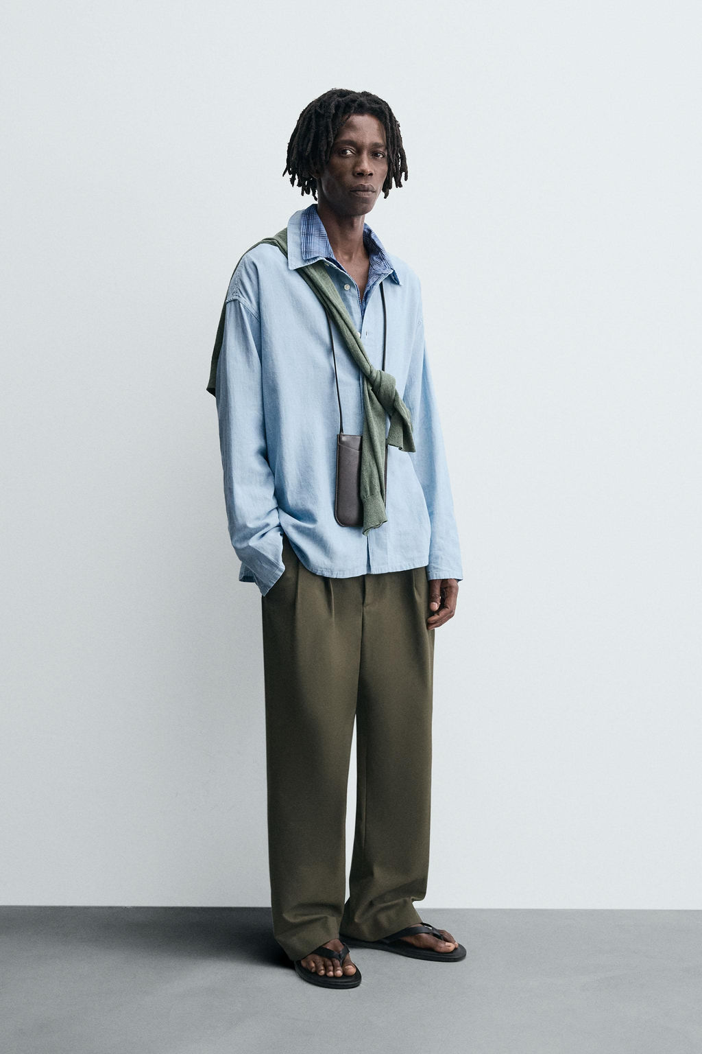 LIGHTWEIGHT DENIM SHIRT - Zara фото 4