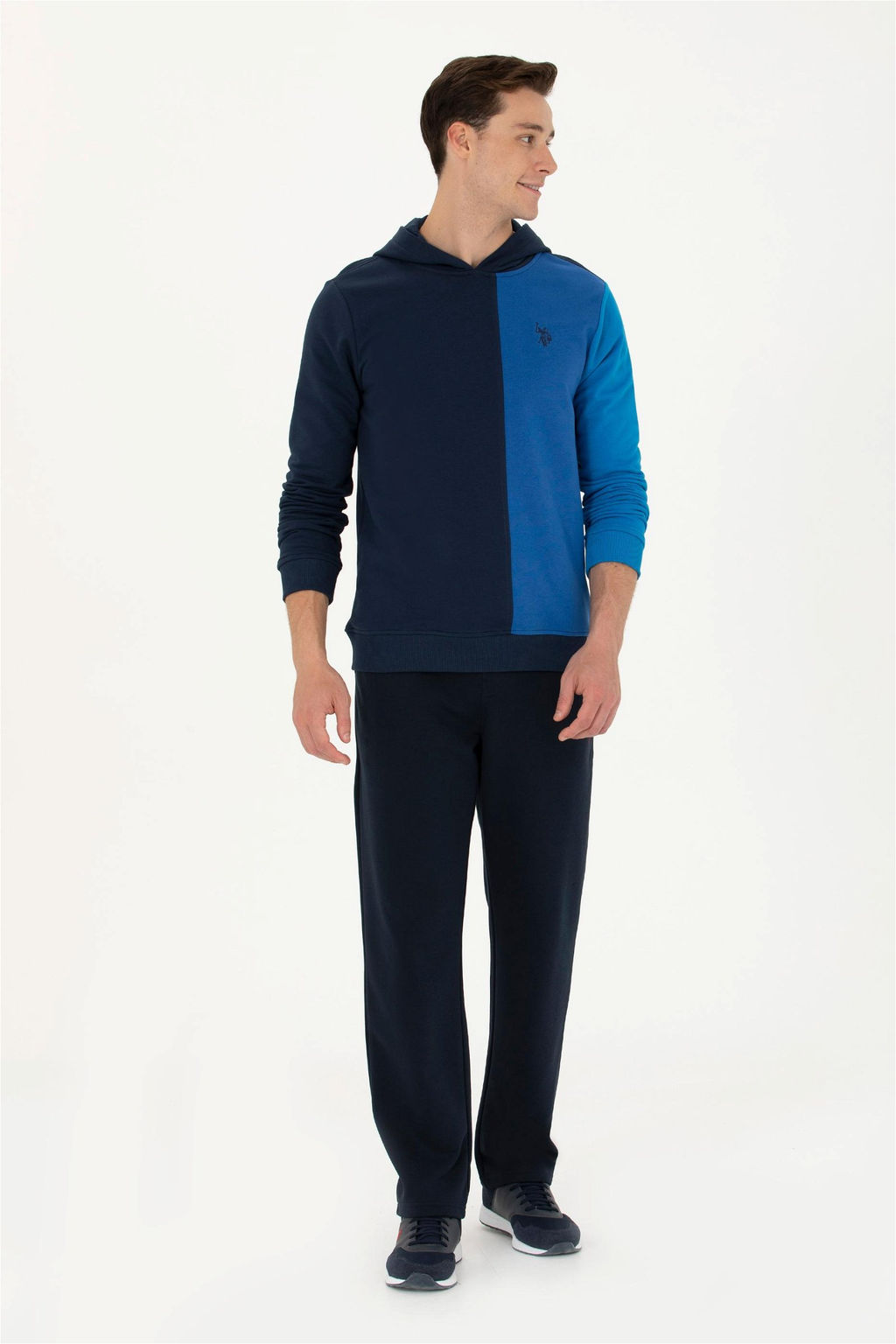 U. S. Polo Assn Мужская темно-синяя толстовка с капюшоном - U.s. polo assn фото 11