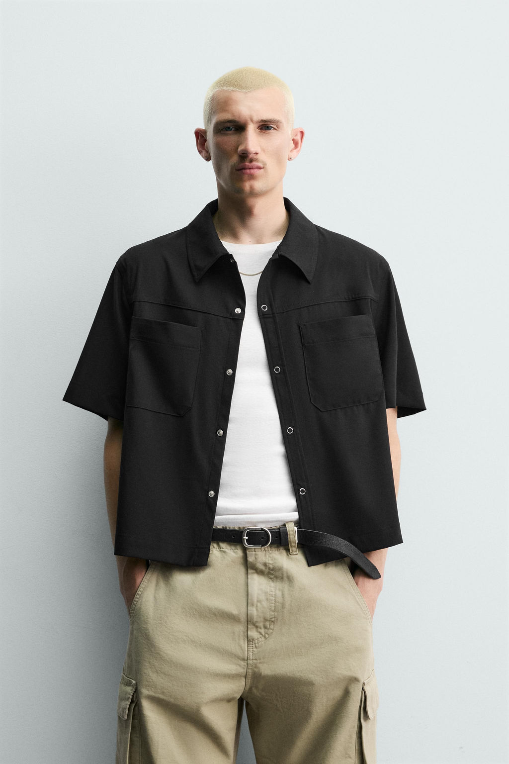 CAMISA T?CNICA RELAXED FIT / Negro - Zara фото 2