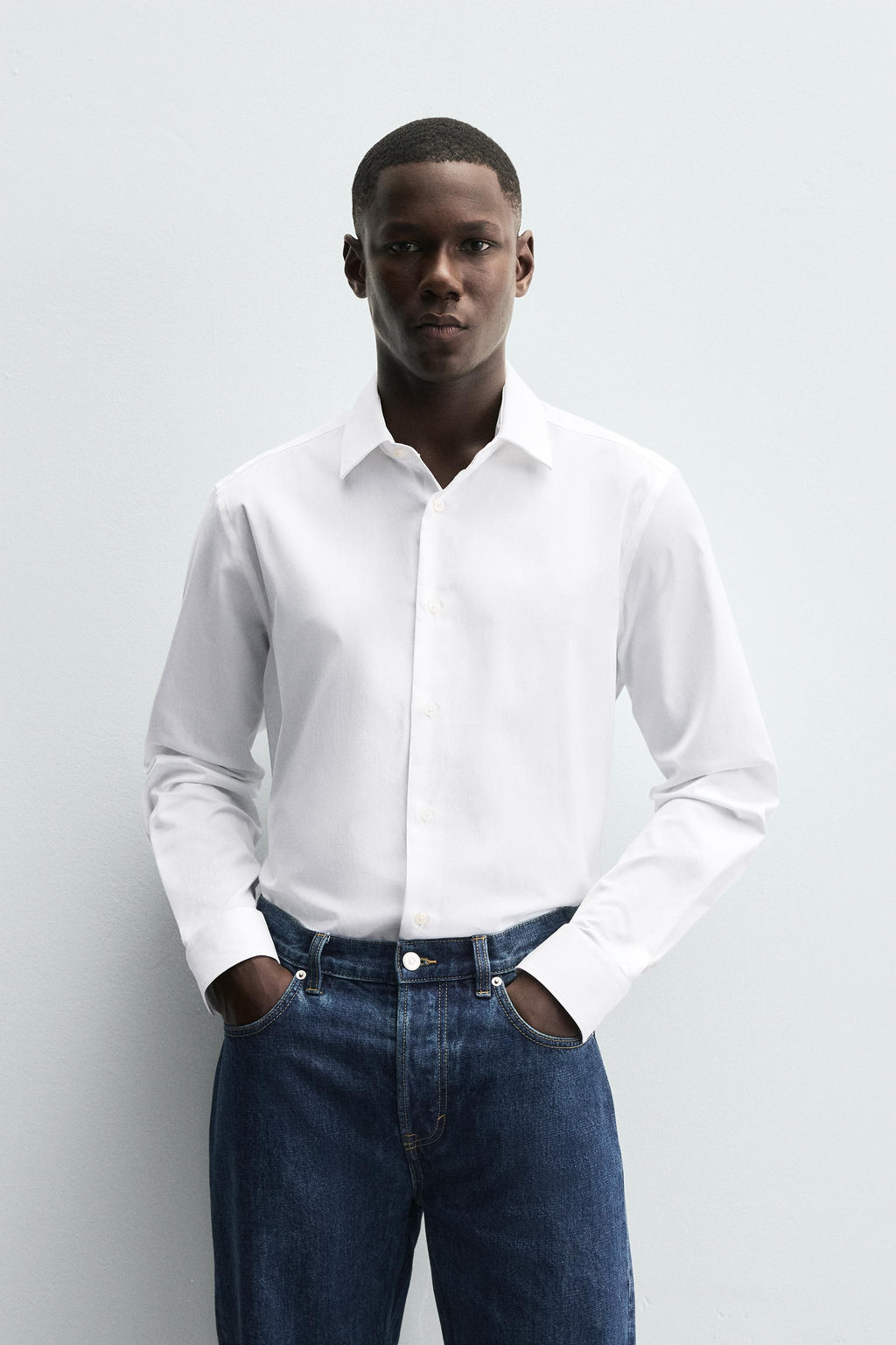 CAMISA REGULAR FIT / Blanco - Zara фото 2