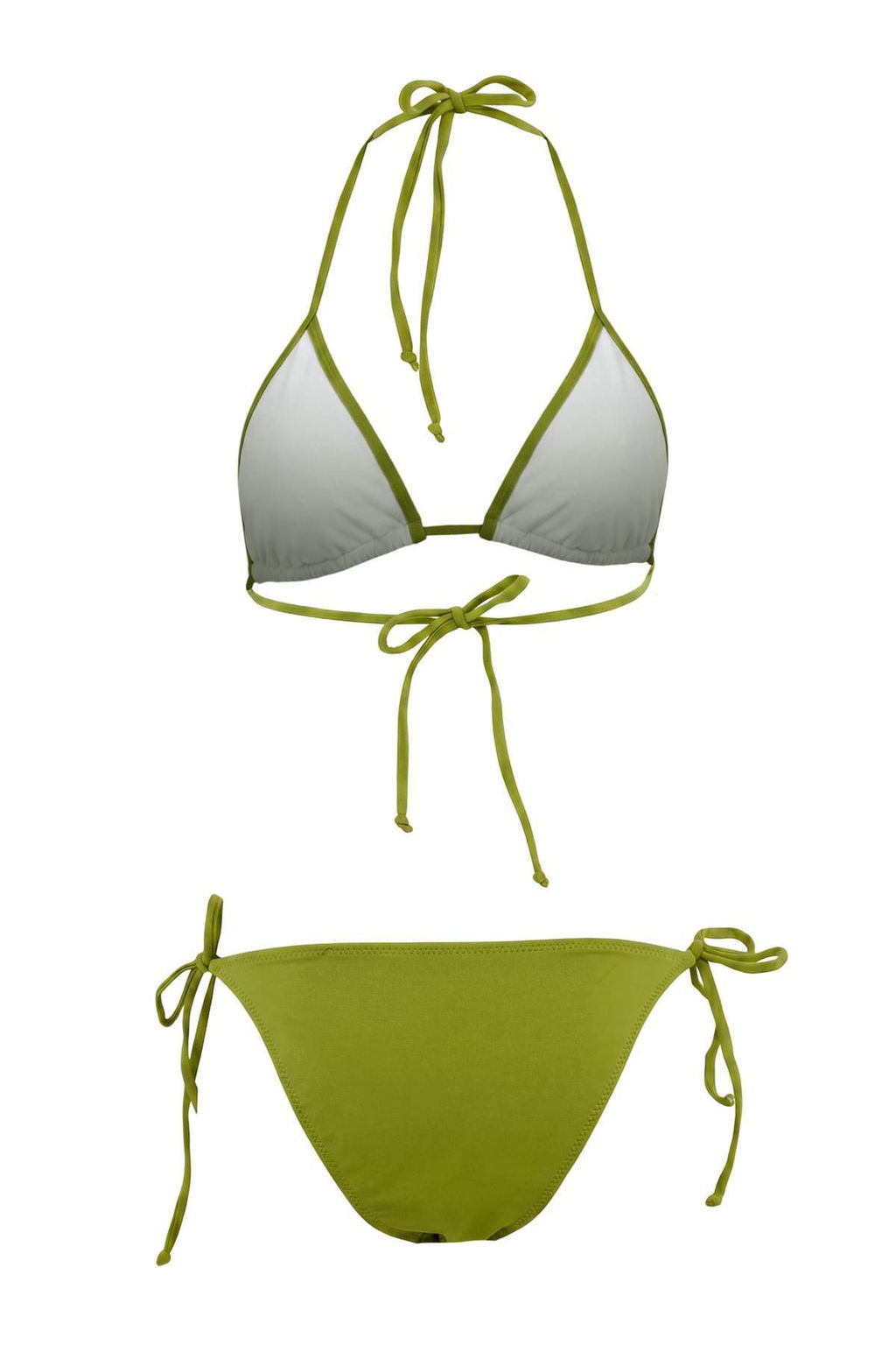 Yesil*013 Duz Balconette Brief Super Yuksek Bel Atma Kap Bikini Tak?m? TBESS26BT00117 - Trendyolmilla фото 2