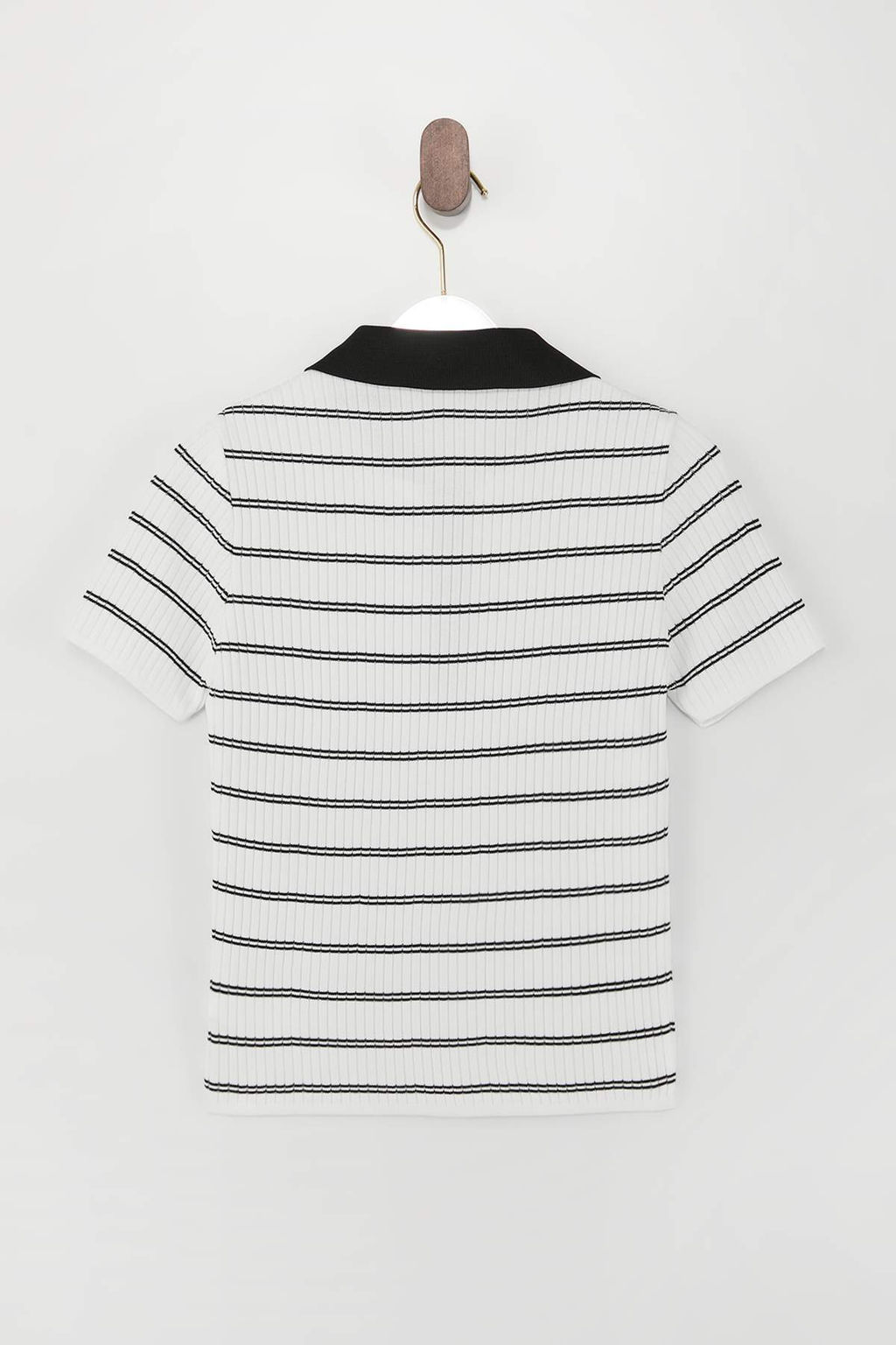 Ekru Polo Yaka Basic Triko Ince Bluz TWOSS26BZ00422 - Trendyolmilla фото 12