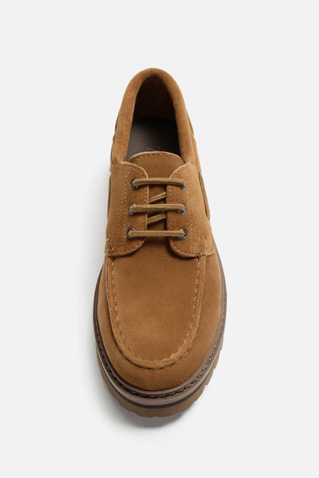 LEATHER DECK SHOES - Zara фото 11
