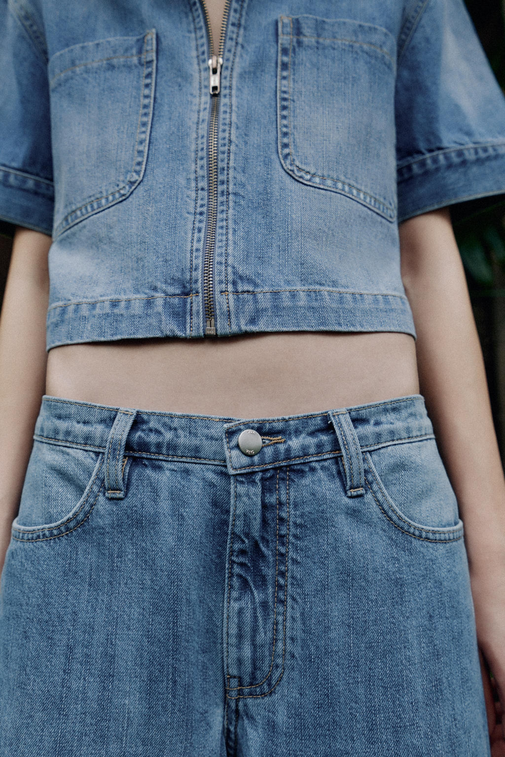 JEANS Z1975 WIDE LEG TIRO ALTO / Azul medio - Zara фото 3