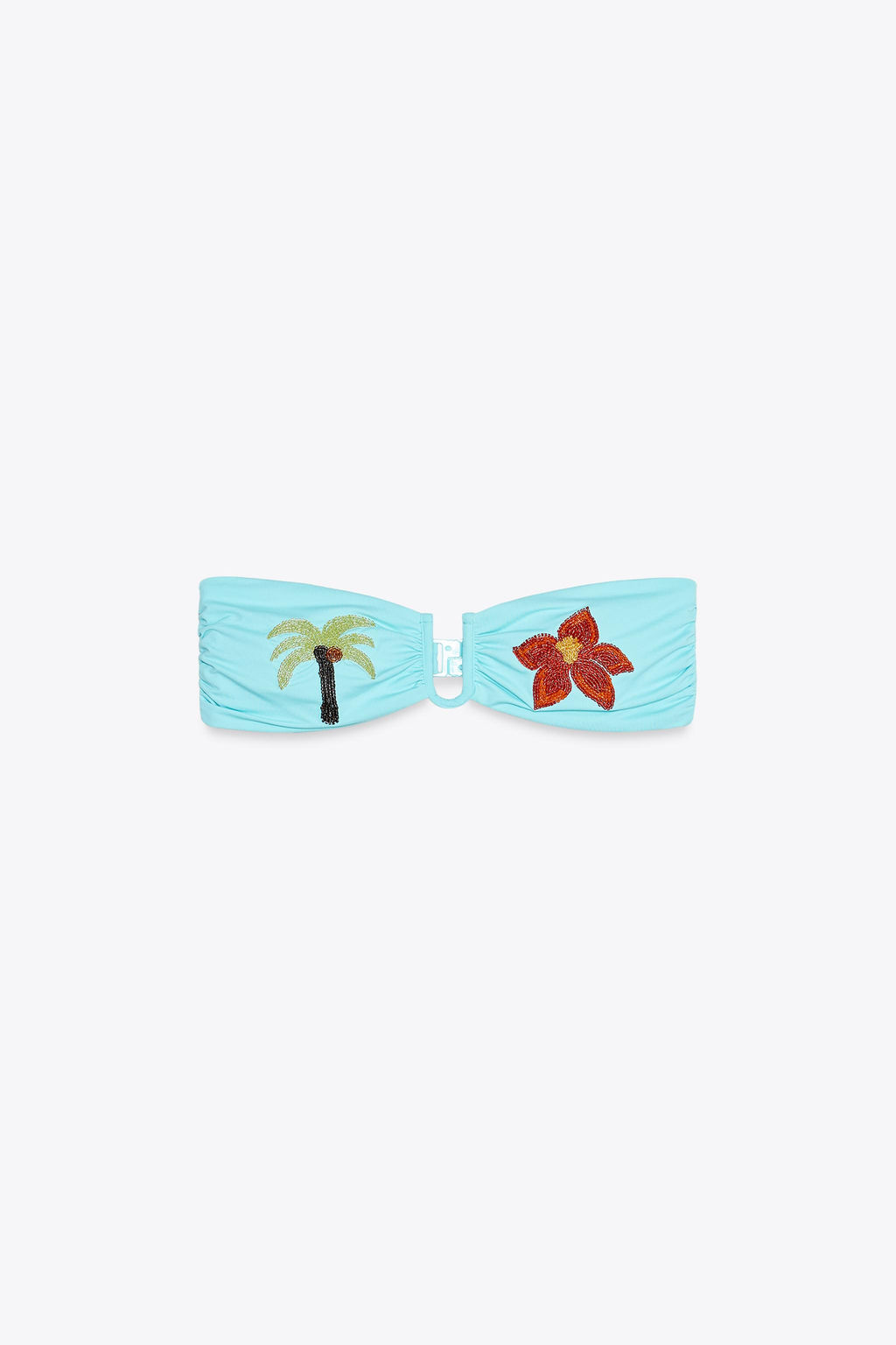 PALM TREE BEADED BIKINI TOP