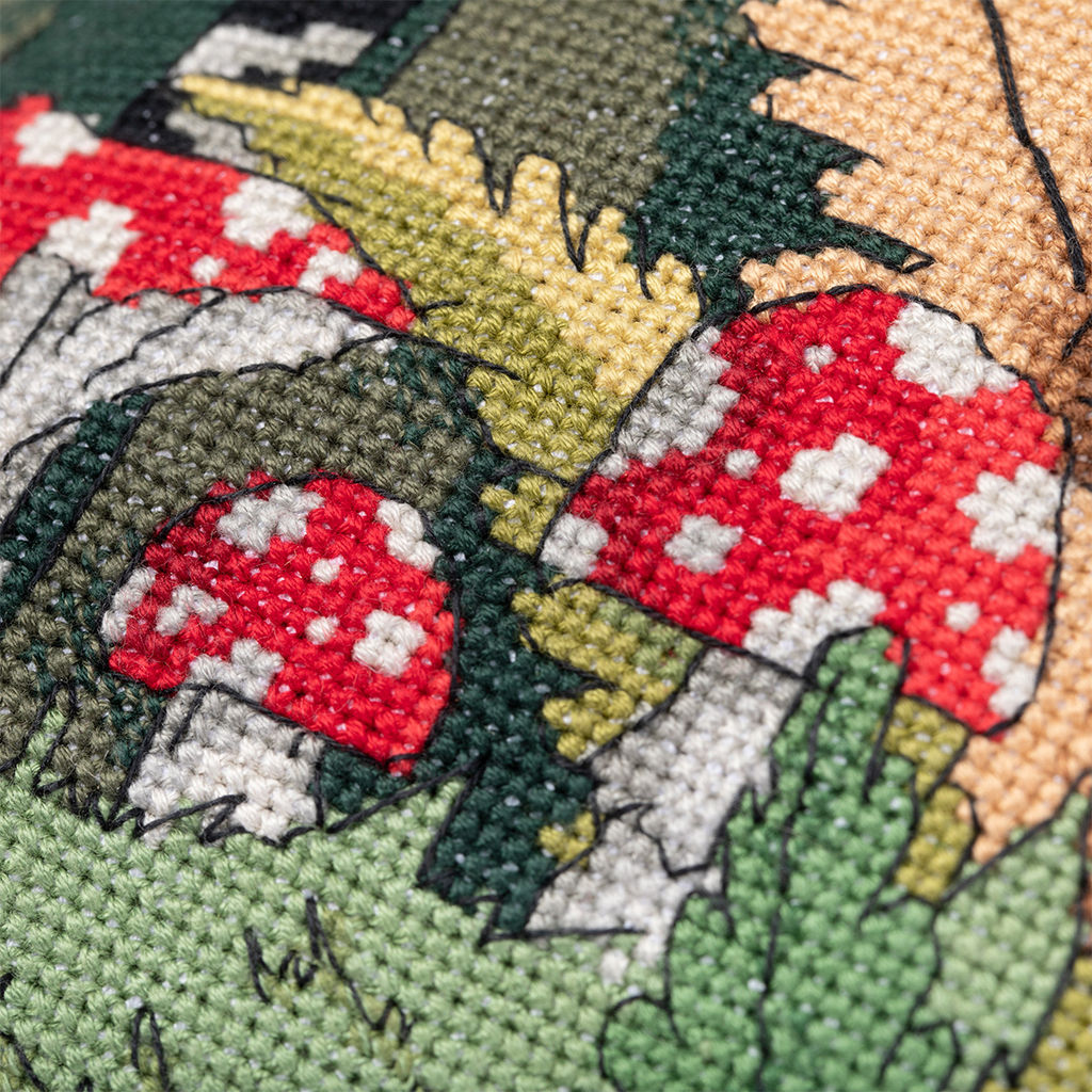 Набор для вышивания PANNA Золотая серия PD-7446 Подушка. Избушка Бабы Яги 40 х 40 см