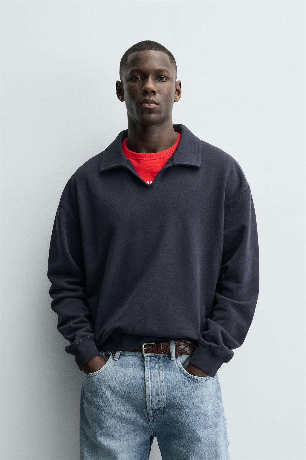 COTTON POLO SWEATSHIRT - Zara фото 2