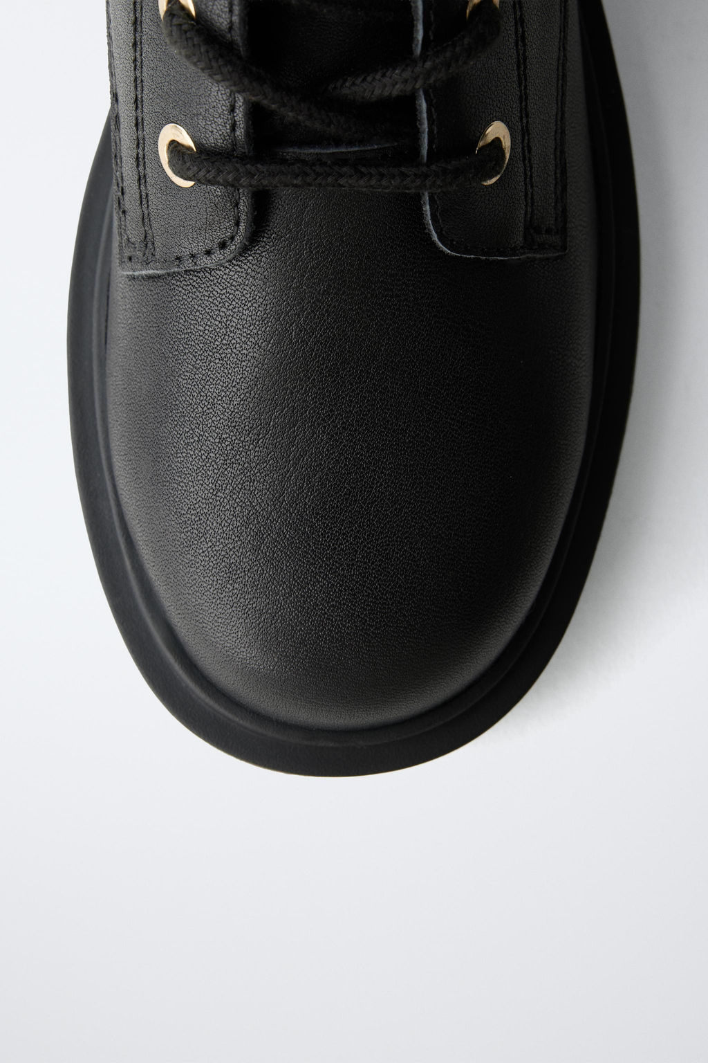 LEATHER ANKLE BOOTS WITH BUCKLE - Zara фото 6