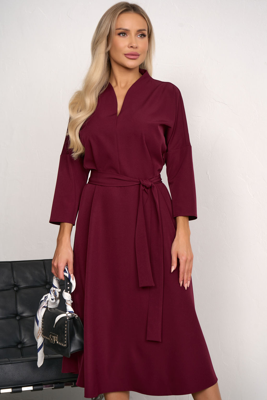 Платье Турин (винный) Р11-1222/5 - Николь фото 3