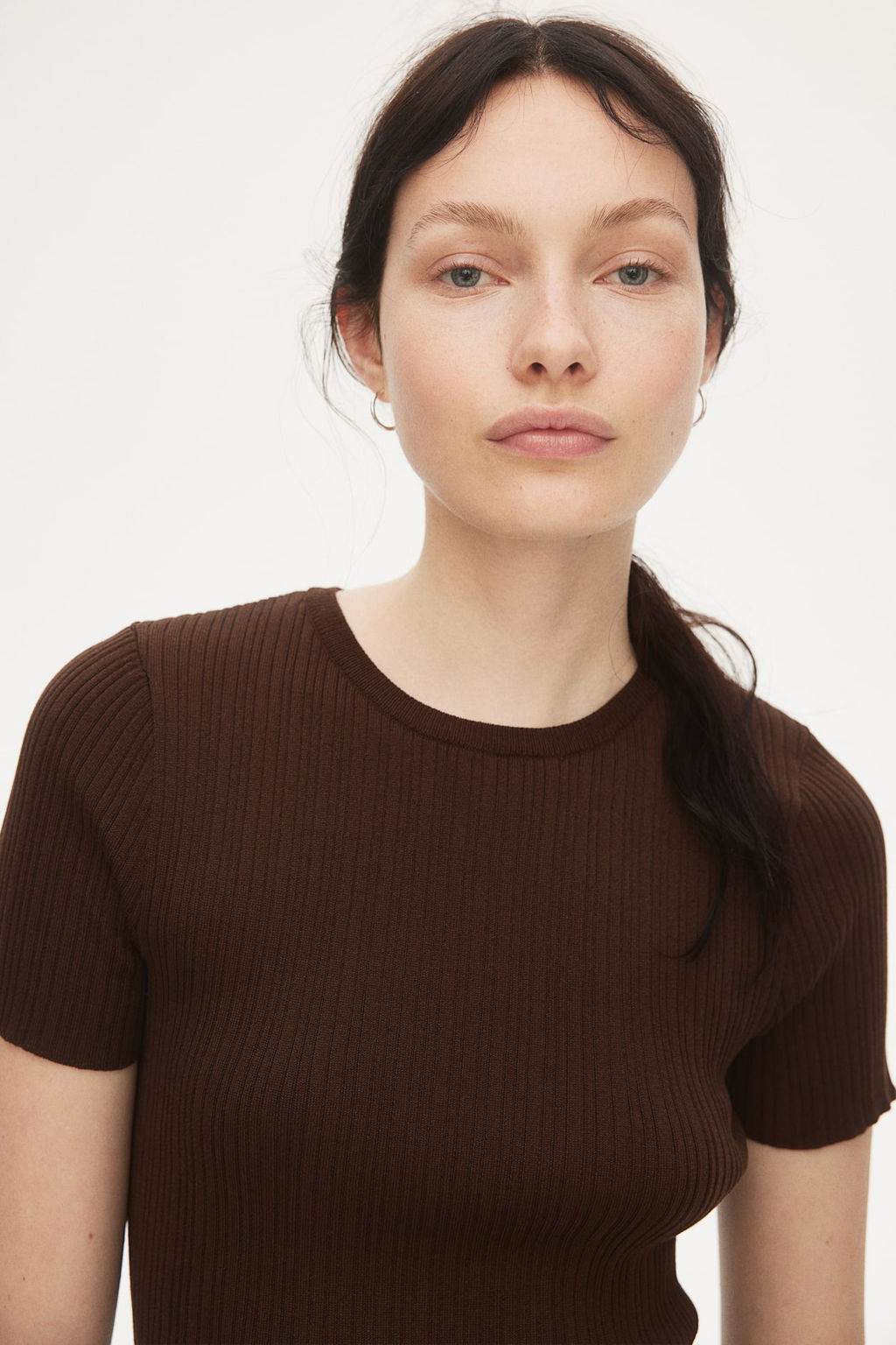 Vestido ajustado en punto de canale - H&m фото 2