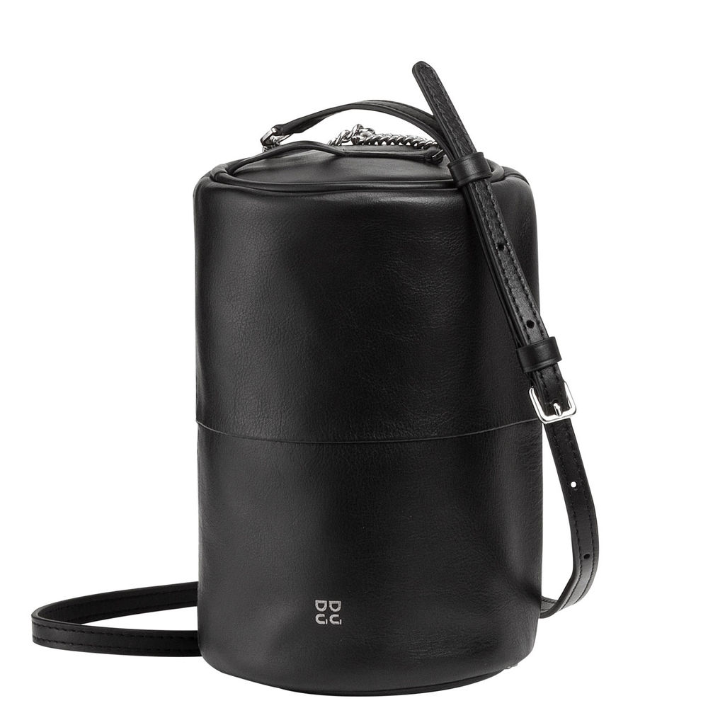 Итальянская кожаная сумка DuDu Bags серии Abigail | черно-розовый - Dudubags фото 5
