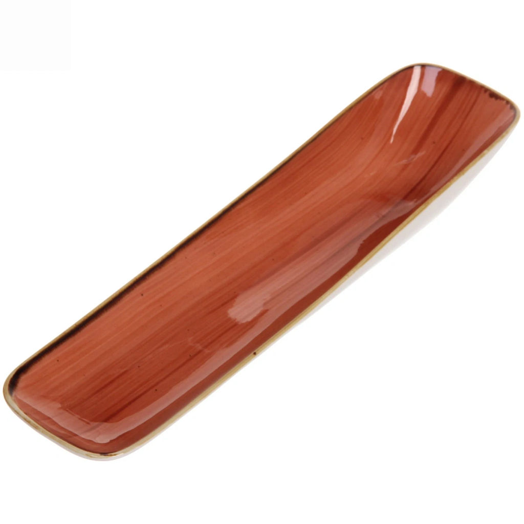 Тарелка керамическая "Corsica orange" сервировочная 36*9,5*5,5см