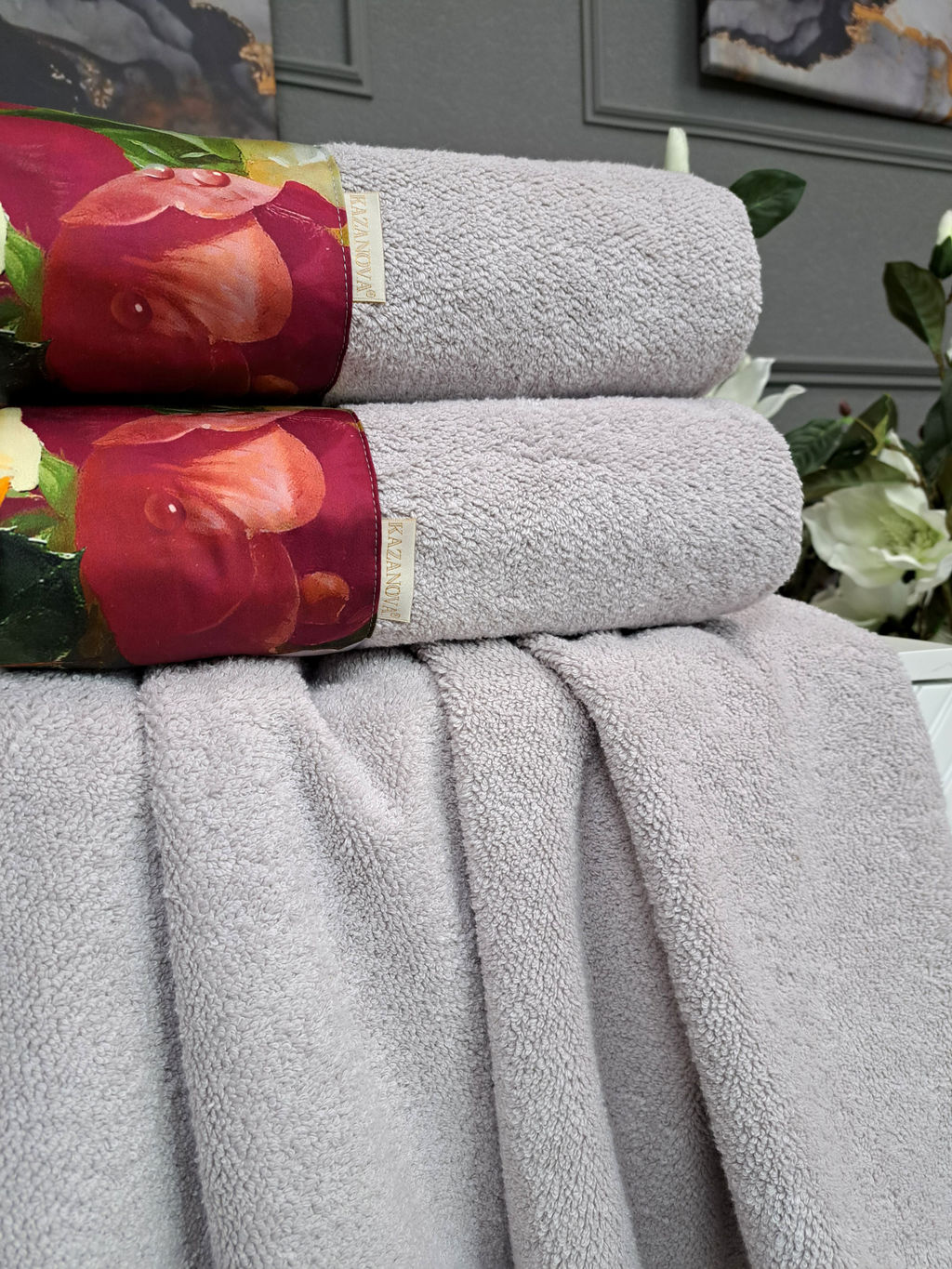 Полотенце Adora Фиджи (дымчатый беж) 50х90см - Kazanov.a. фото 2