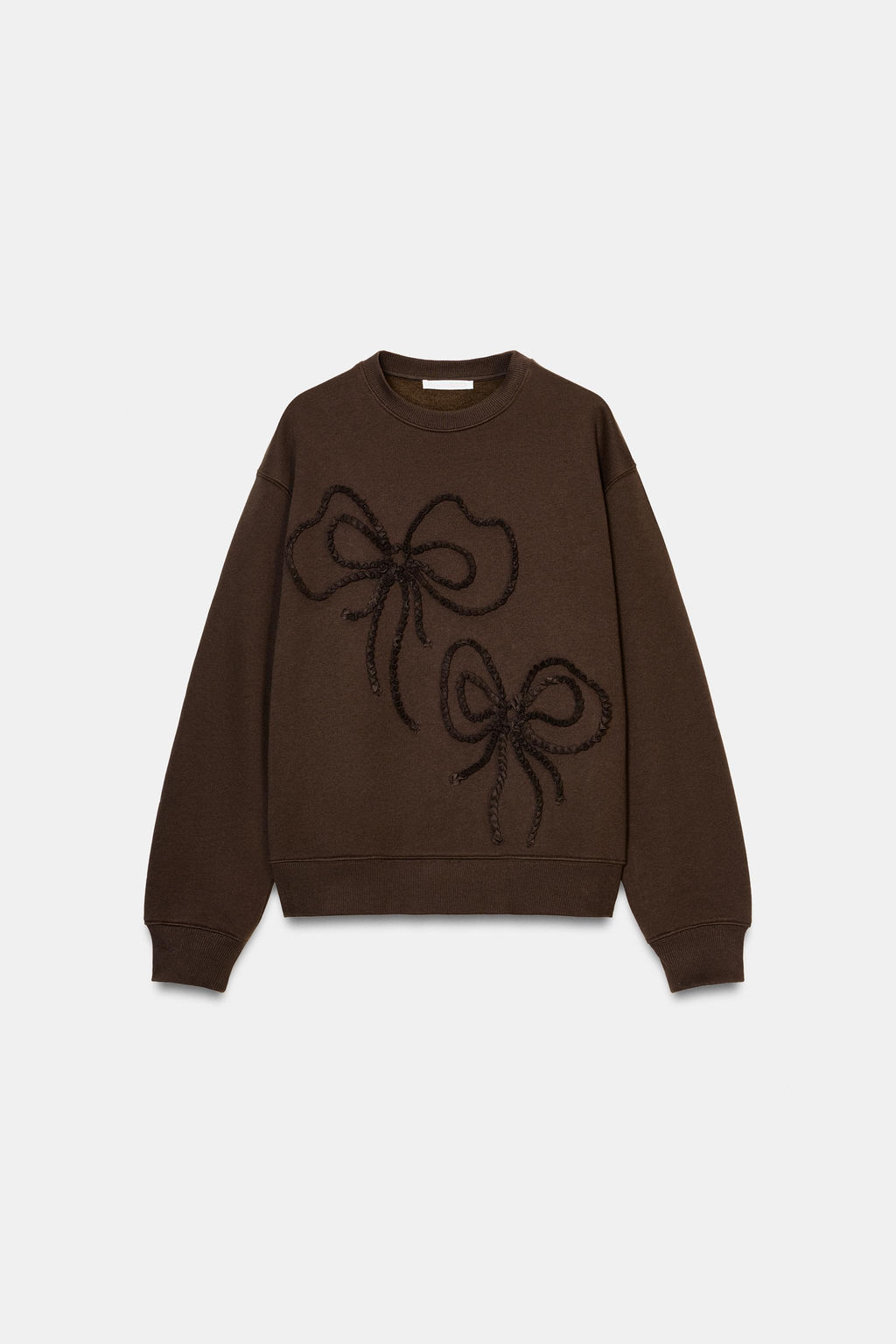 EMBOSSED BOW SWEATSHIRT - Zara фото 12