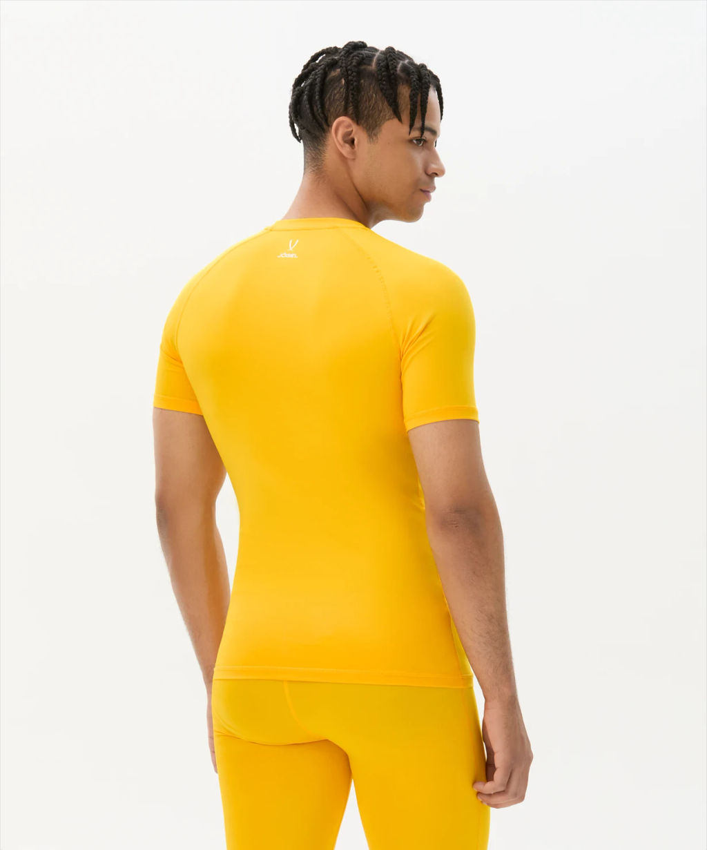 Футболка компрессионная с коротким рукавом JOGEL CAMP PerFormDRY Baselayer SS Tee, желтый  фото 6