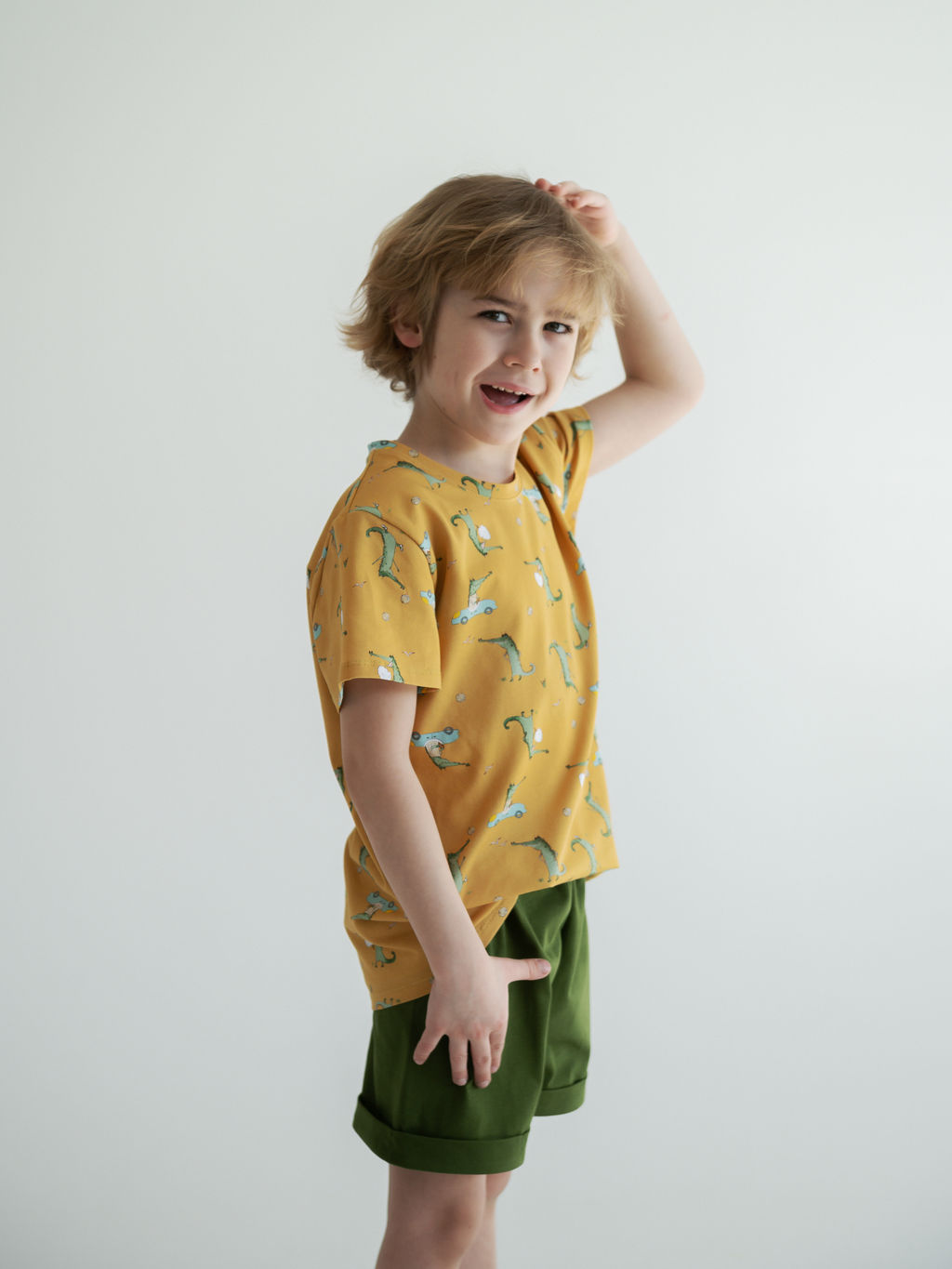 Футболка для мальчика Крокодил, серый - Lesi kids фото 14