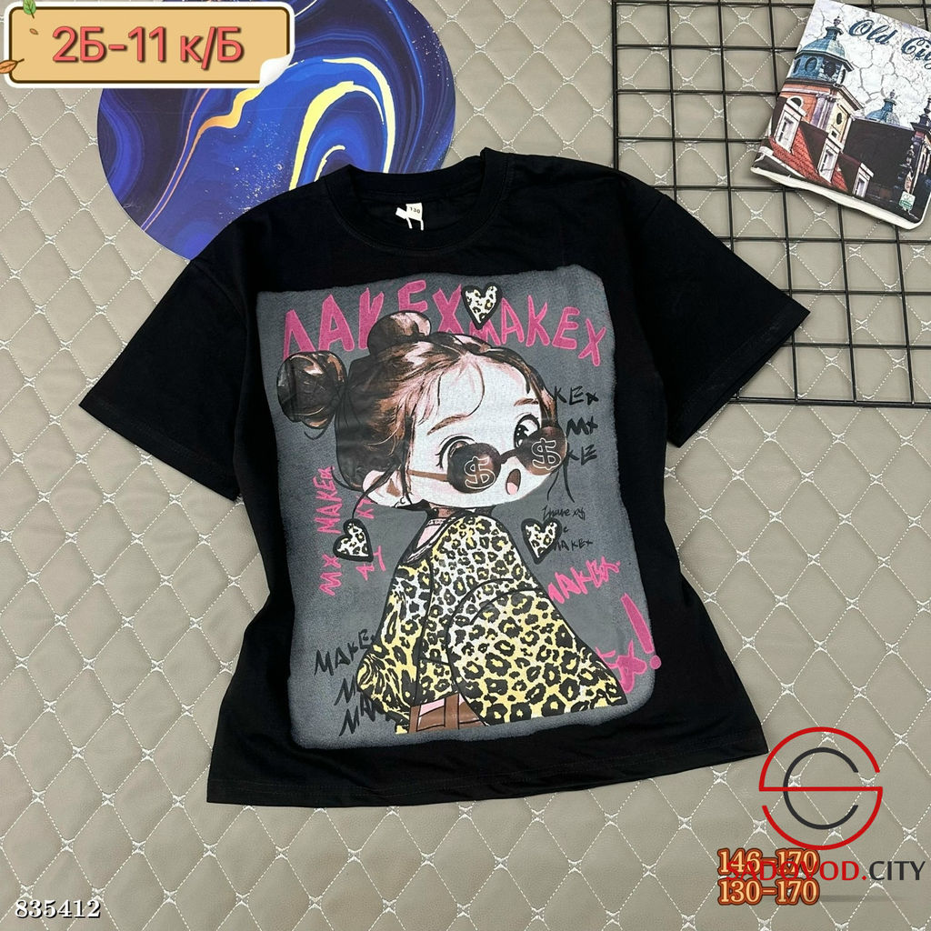 Футболка для девочки с рисунком