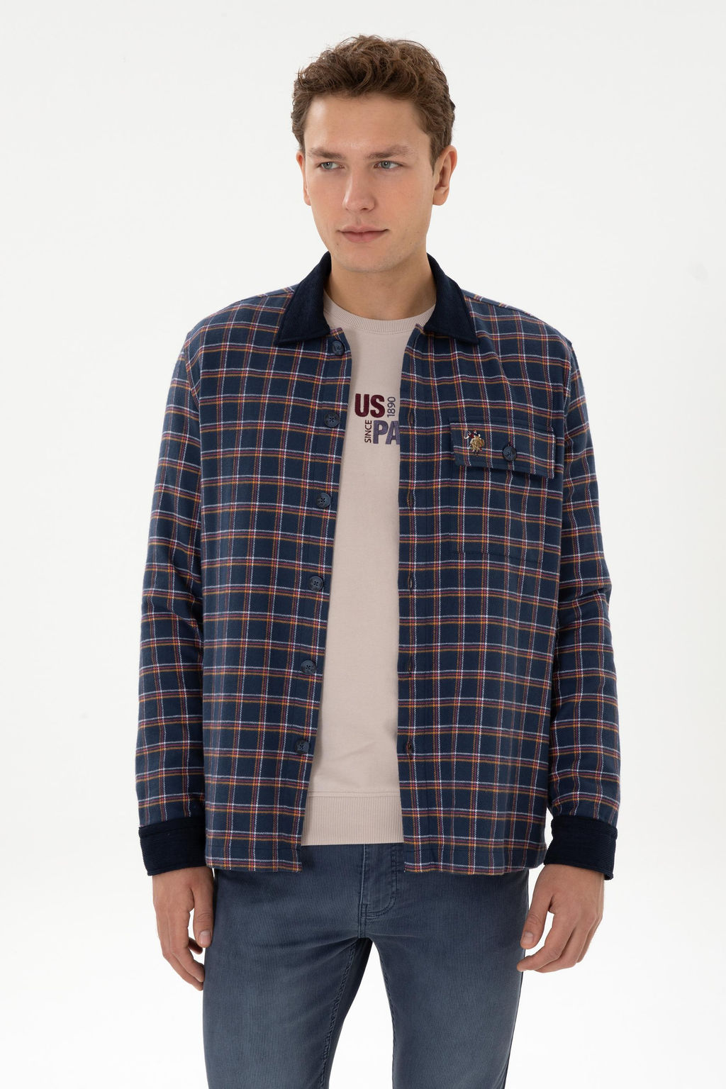 Erkek Lacivert Uzun Kollu G_mlek