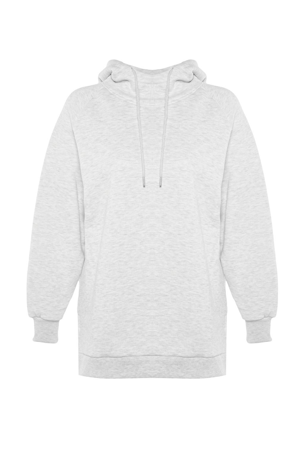 TRENDYOLMILLA Siyah Kapusonlu Oversize Sardonlu Orme Sweatshirt TWOAW23SW00439 фото 6