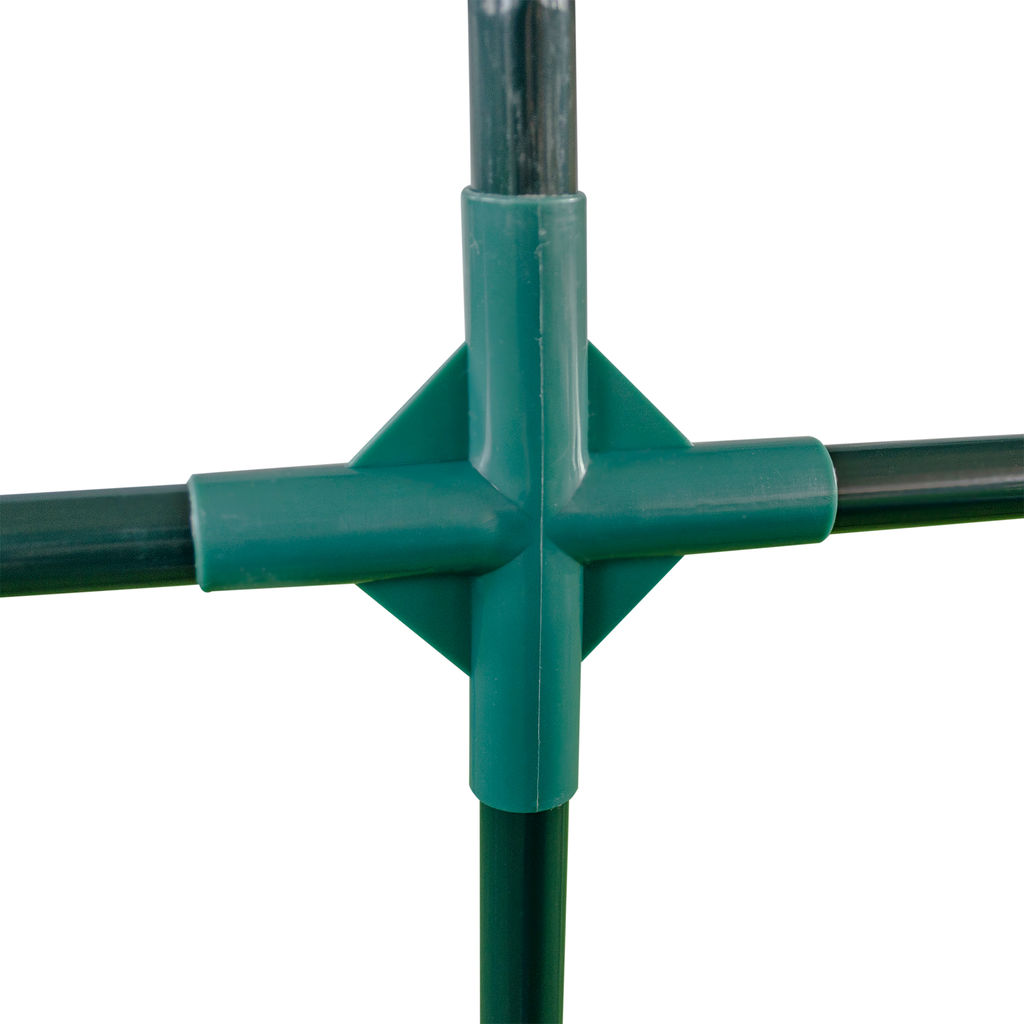 UGH-S32 L270 GREEN/GREEN Парник уличный, 270x90x90см. Металлическая труба в ПВХ, цвет зеленый. Тент из армированного полиэтилена 135г/м2, цвет сетки зеленый. TM ФитоЛето