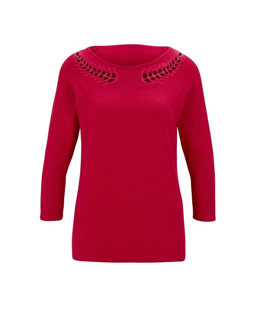 Пуловер, красный - Patrizia dini фото 2