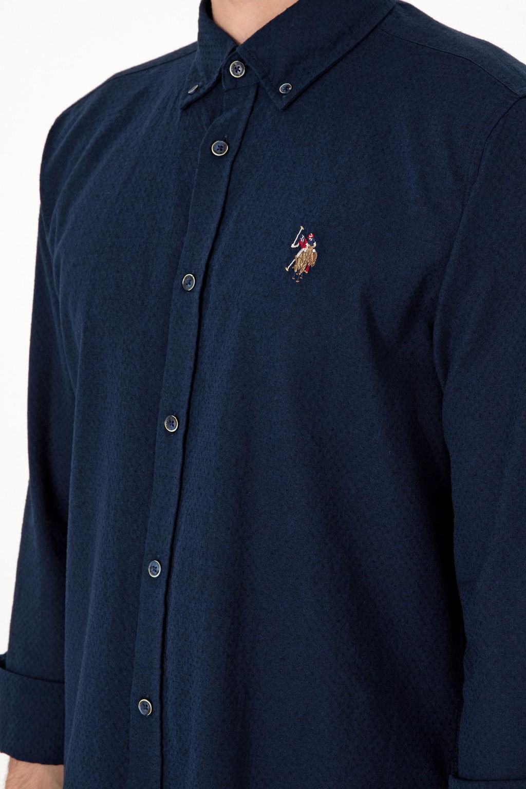 Erkek Lacivert Uzun Kollu G_mlek Sepette S_rpriz _ndirim - U.s. polo assn фото 7