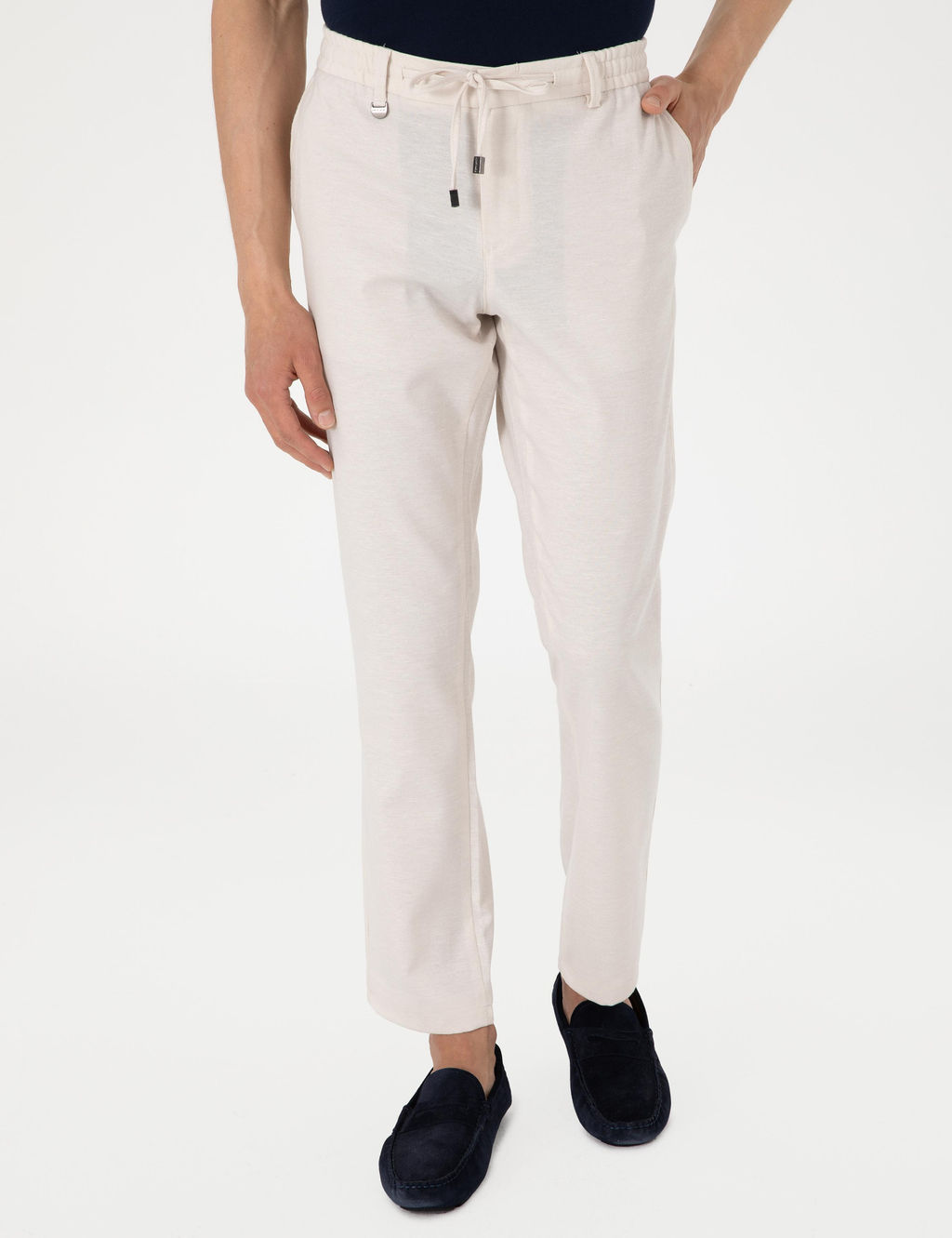 Bej Slim Fit Kuma_ Pantolon
