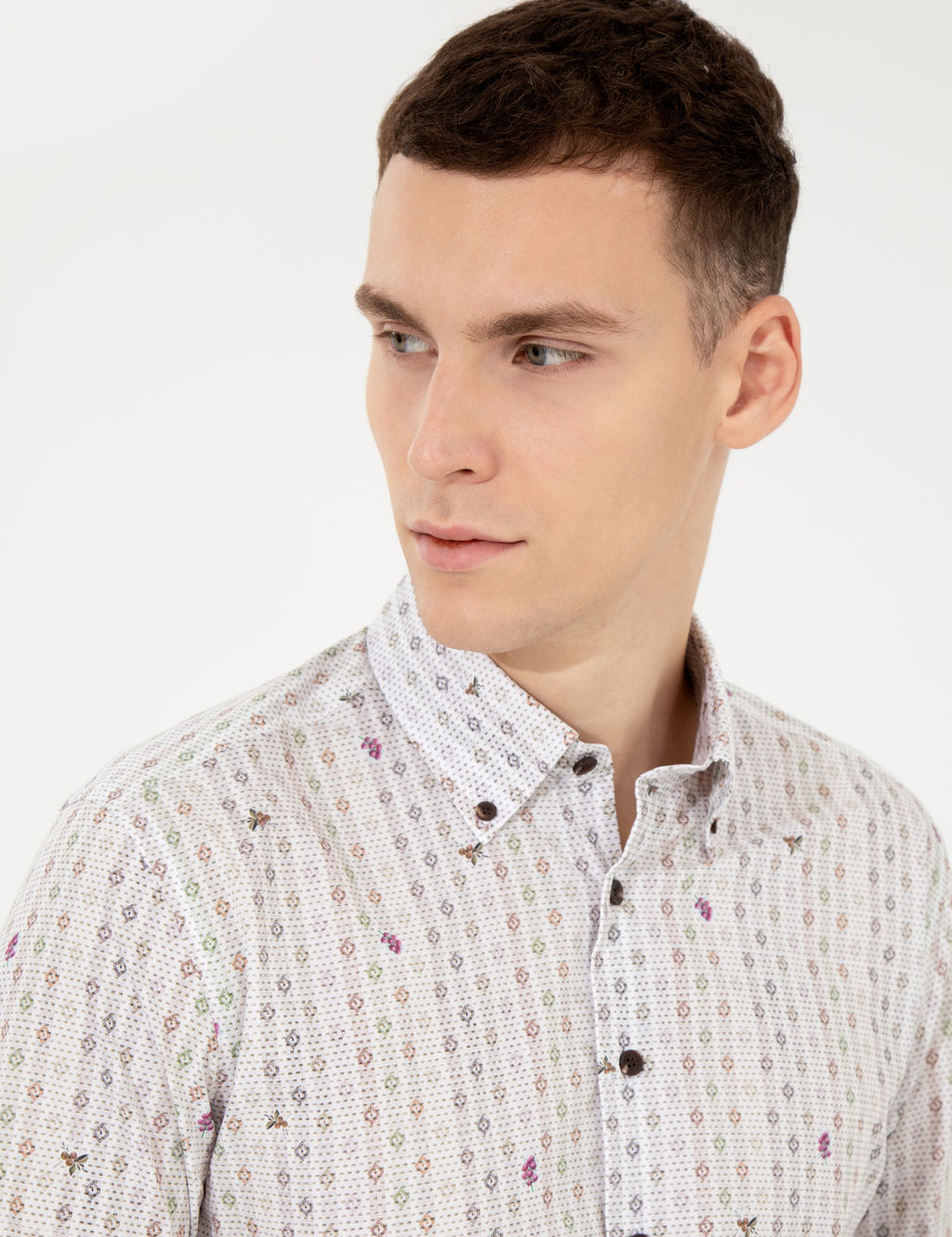 A__k Kahverengi Slim Fit Uzun Kollu G_mlek