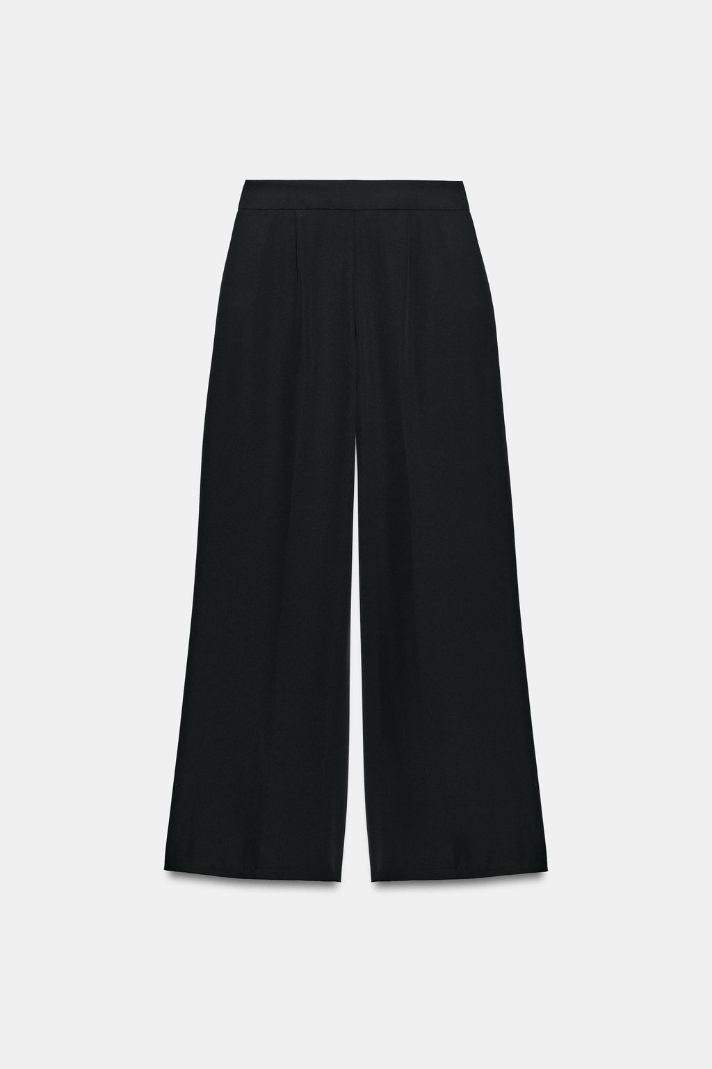 PANTAL?N PALAZZO BOT?N DORADO / Negro - Zara фото 7