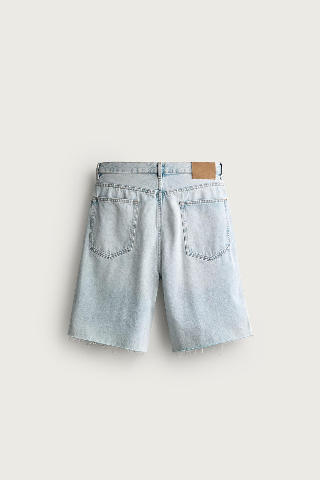 BERMUDA DENIM STRAIGHT FIT / Azul claro - Zara фото 7