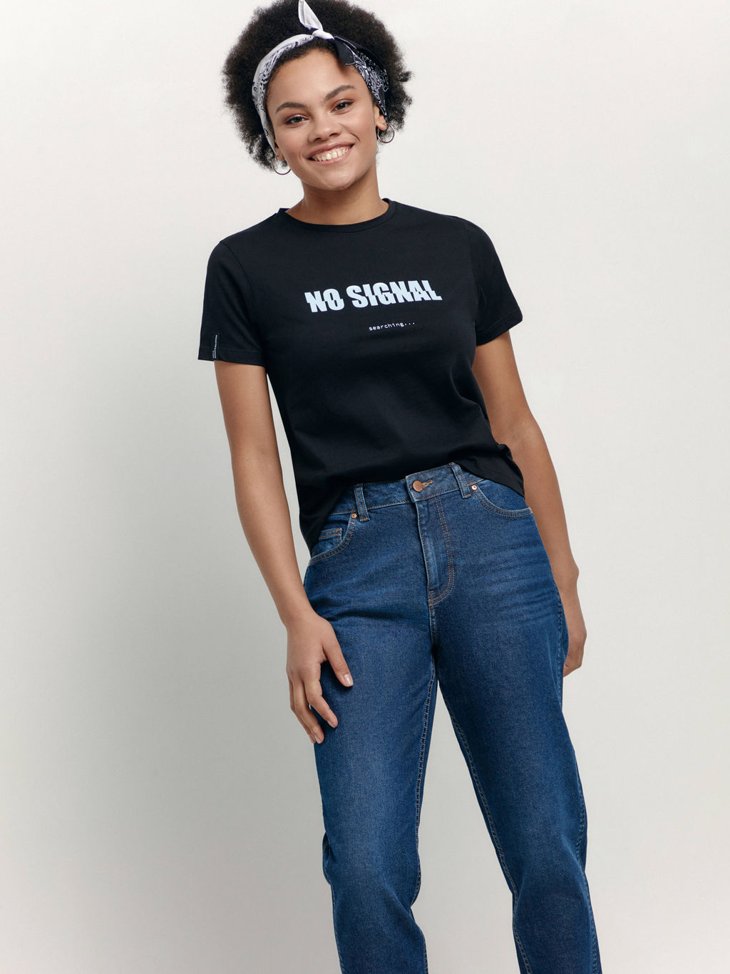 CONTE Футболка из хлопка No signal LD 1648 black-blue