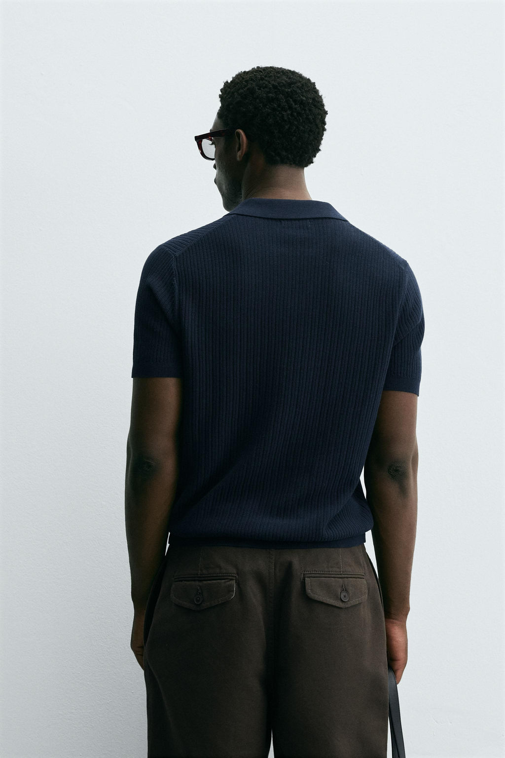 RIB KNIT POLO SHIRT - Zara фото 3