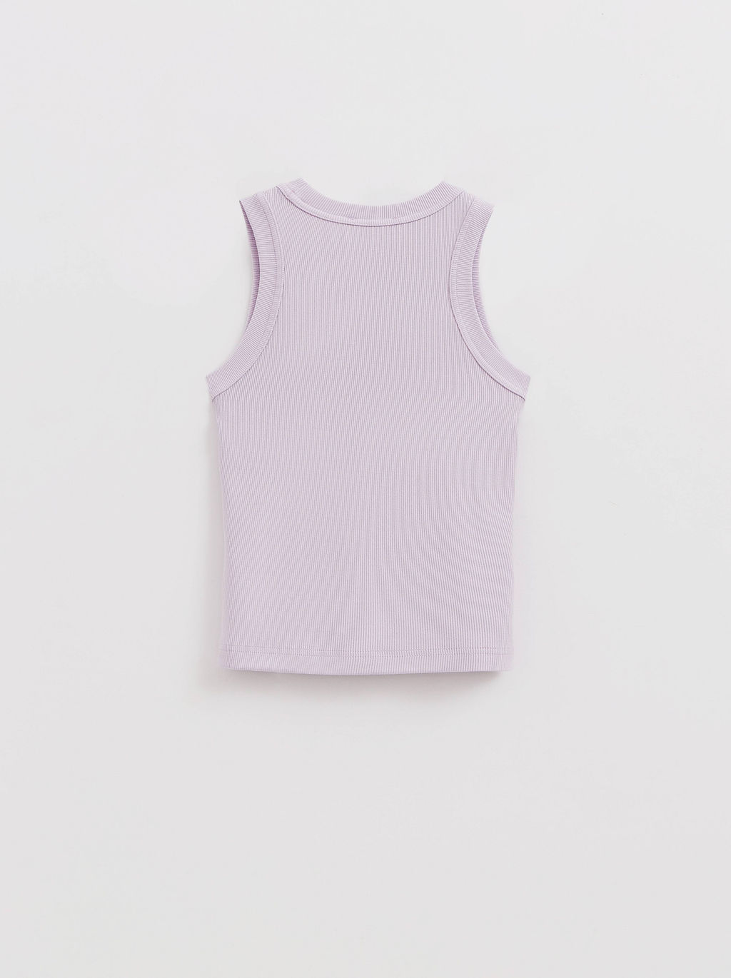 CONTE Базовый топ из вискозы в рубчик без рукавов LD 2846 lavender - Conte elegant фото 8