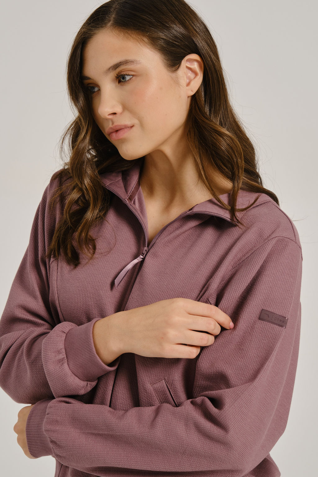 Толстовка на молнии Розовый COMMUTE Knit Track Top - Anta фото 3