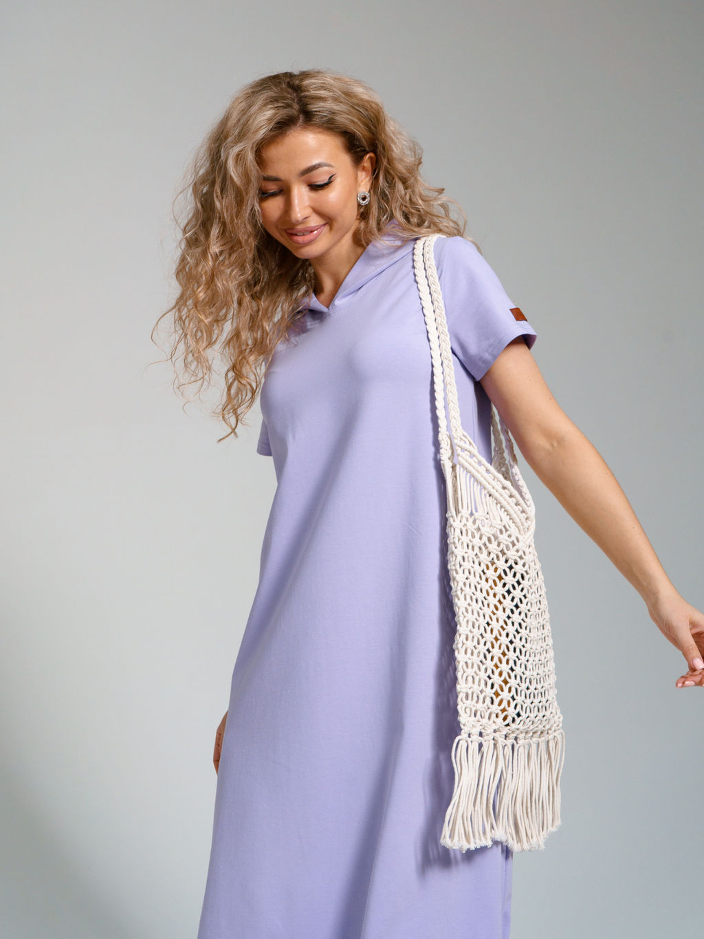 970 Платье-мантия "Лиловый"