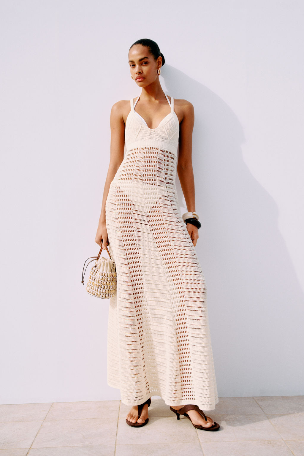 Maxivestido efecto crochet - H&m фото 3