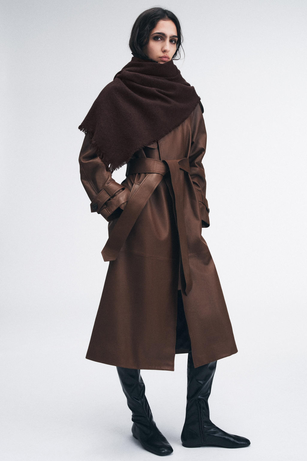 PLAIN SCARF WITH WOOL - Zara фото 5